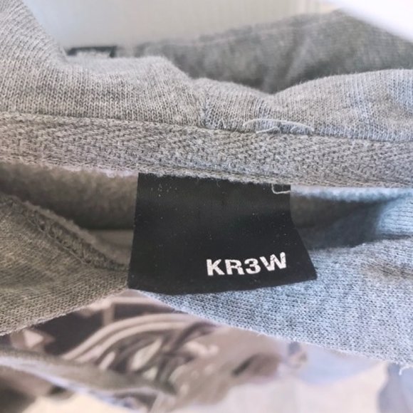 Grey Hoodie Sweater KR3W Hoodie - Picture 4 of 5